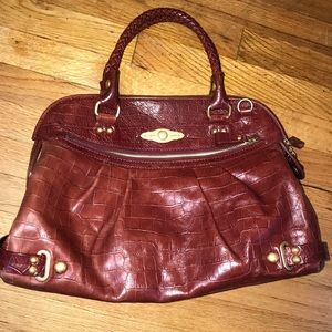 Burgundy bag Elliot Lucca purse